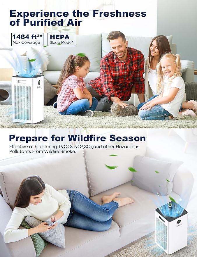 Priestley Air Purifiers for Home Large Room up to 1500 sq ft, Smart Control Air - Image 4