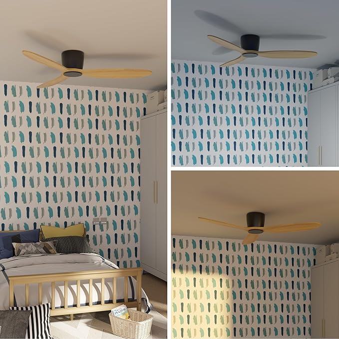 OUATER Flush Mount Ceiling Fan no light - Image 4