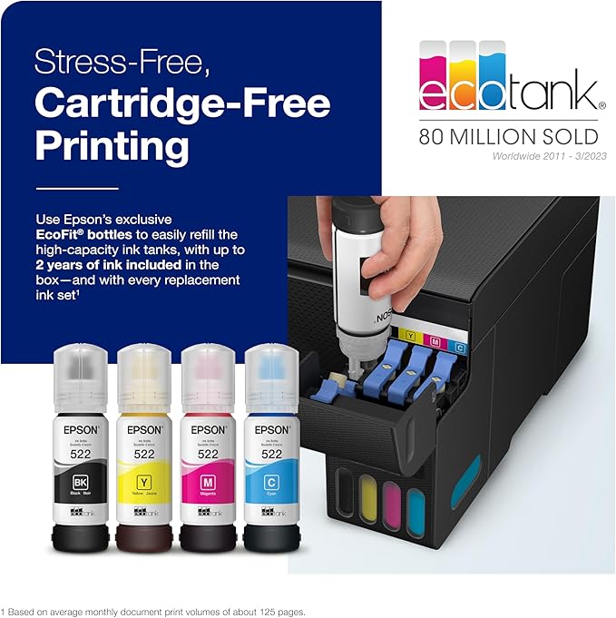 Epson EcoTank ET-2400 Wireless Color All-in-One Cartridge-Free Supertank Printer - Image 3