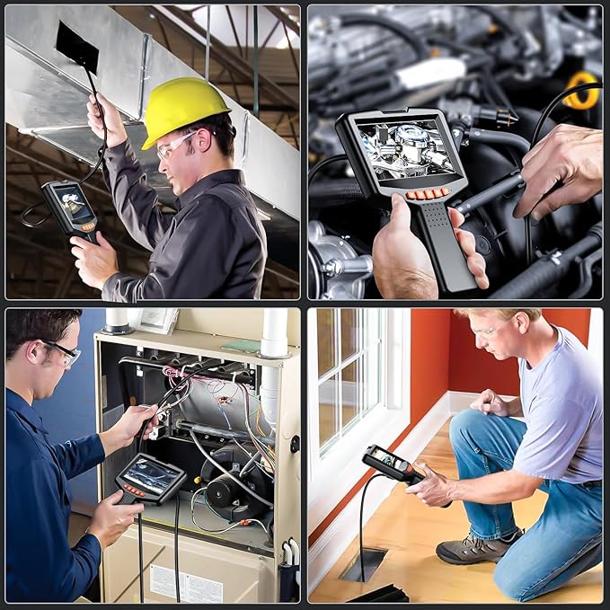 Endoscope Camera with Light: 4.3" Inspection Borescope Camera - Image 7