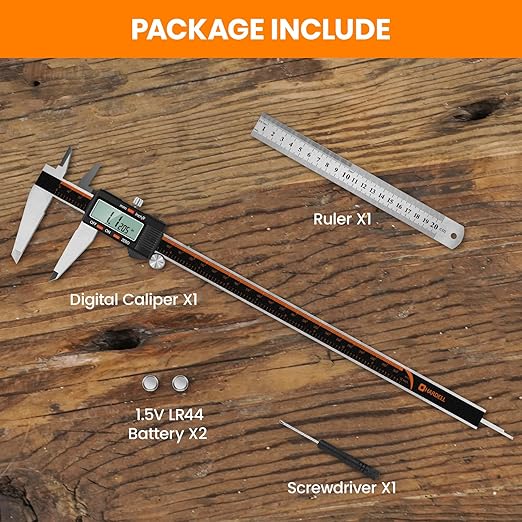 HARDELL Digital Caliper 12 Inch, Stainless Steel Caliper Measuring Tool - Image 7