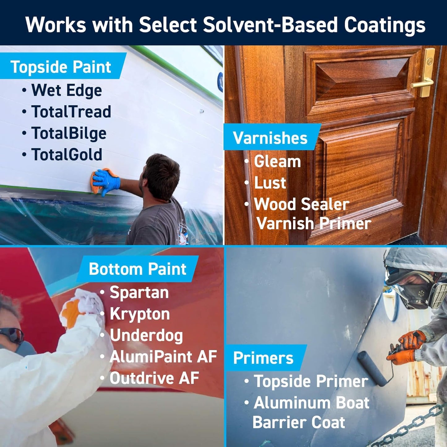 TotalBoat Dewaxer and Surface Prep for Marine Paint & Varnish - Gallon | Paint Prep Solvent Removes Dirt, Wax, and Grime before applying Marine Paint & Varnish; Cleans Painting Equipment & Tools