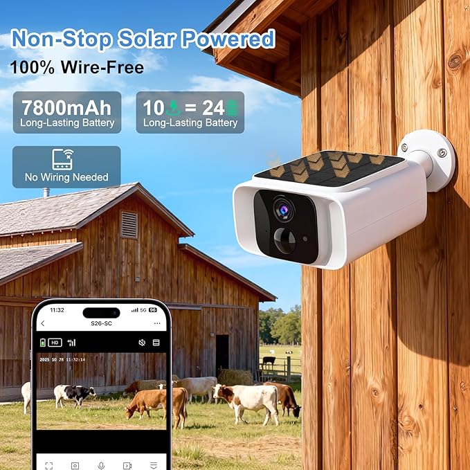 Kweiugfi 4G LTE Cellular Security Cameras Outdoor Wireless, 365-Day Unlimited - Image 3