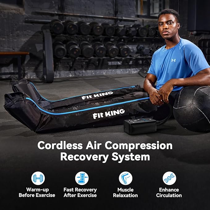FIT KING Cordless Recovery System, Professional Air Compression Massager - Image 2