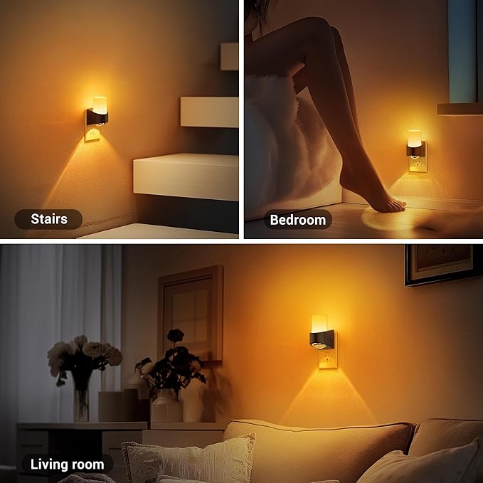 JandCase Amber Night Lights Plug into Wall, Decorative Night Light - Image 4