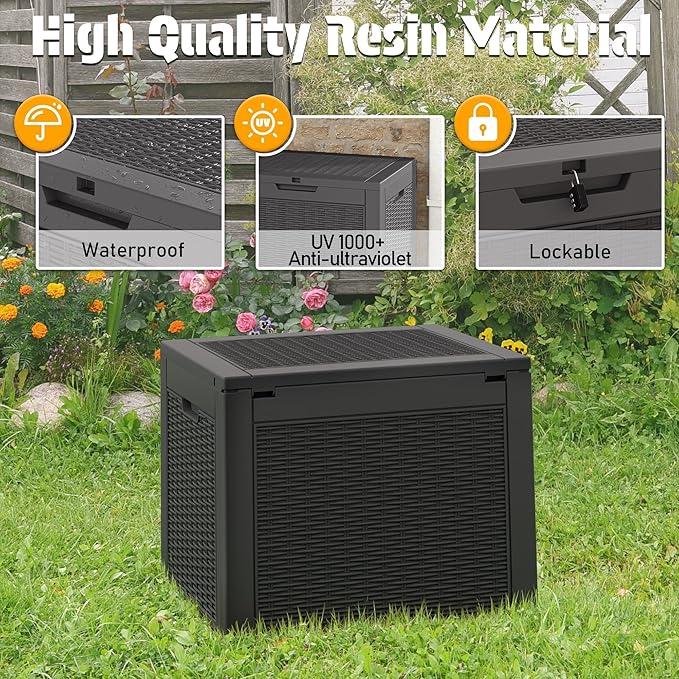 NUNU LAB 35 Gallon Outdoor Storage Box Waterproof, Outside Package Delivery - Image 6