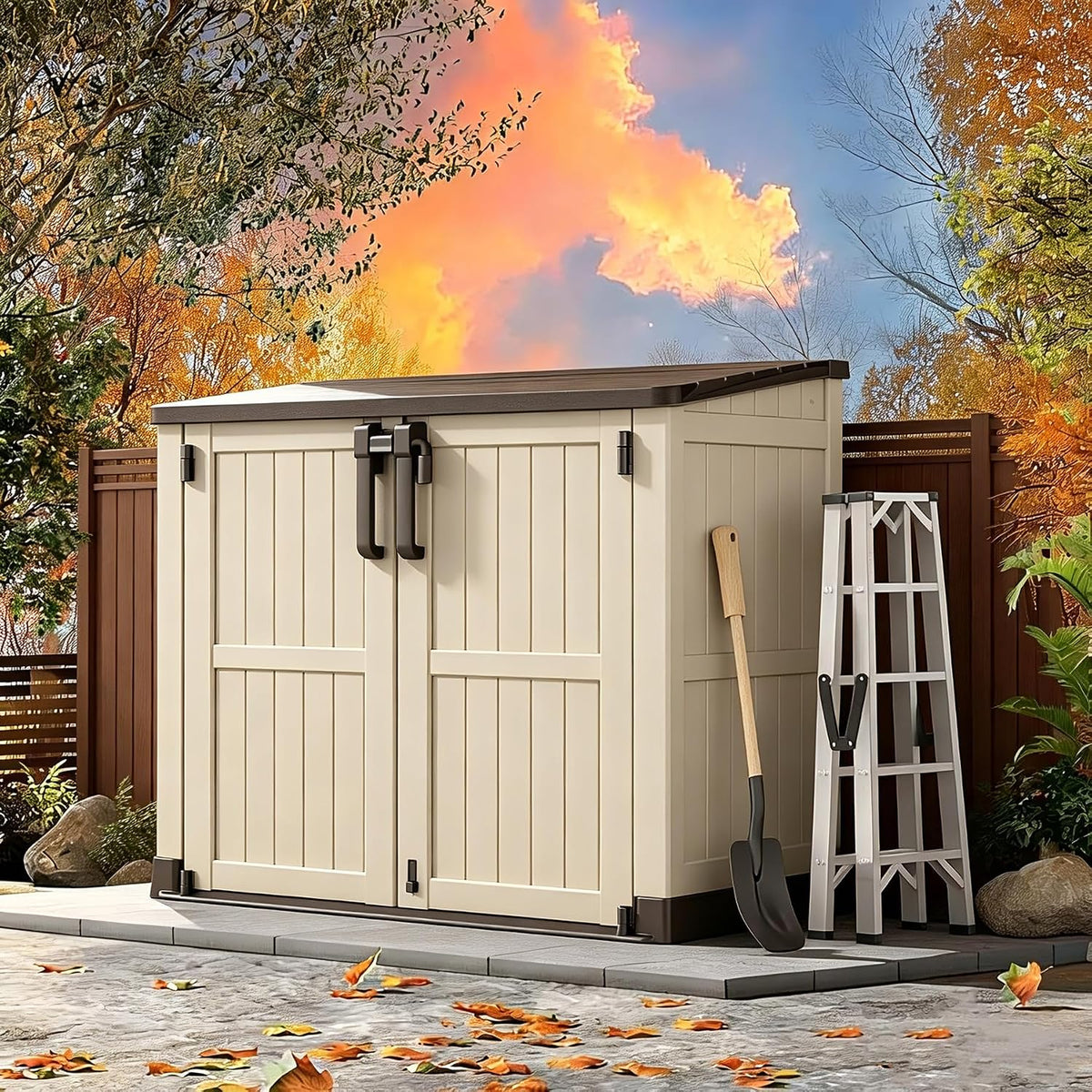 horizontal outdoor storage cabinet box 36 cu ft, main product view