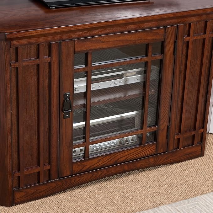 Leick Home 82285 Mission Corner TV Stand Made from Solid Wood, One Door and - Image 6
