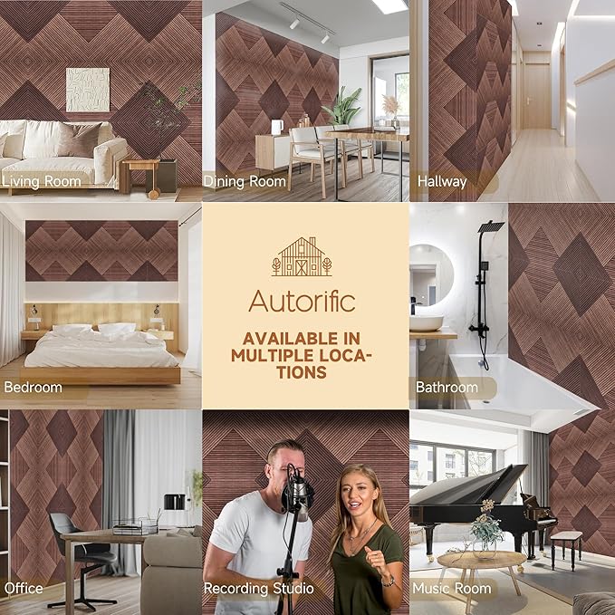 Autorific Acoustic Wall Panels, 6 Pack Total Size 72 x 48 Inches, Self-Adhesive - Image 7