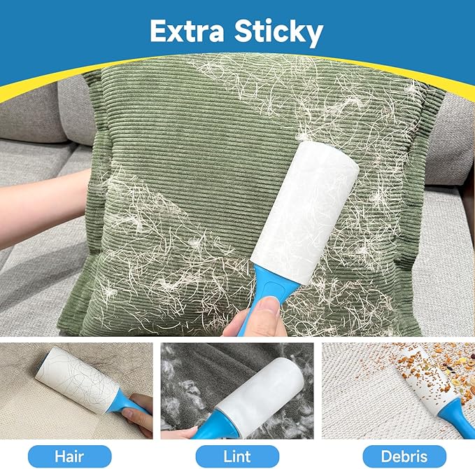 Swihauk 1200 Sheets Extra Sticky Lint Rollers - Image 3