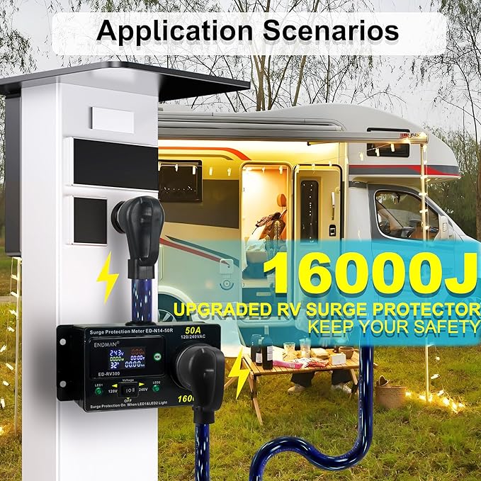 50 Amp RV Surge Protector with kWh Energy Monitor - Image 6