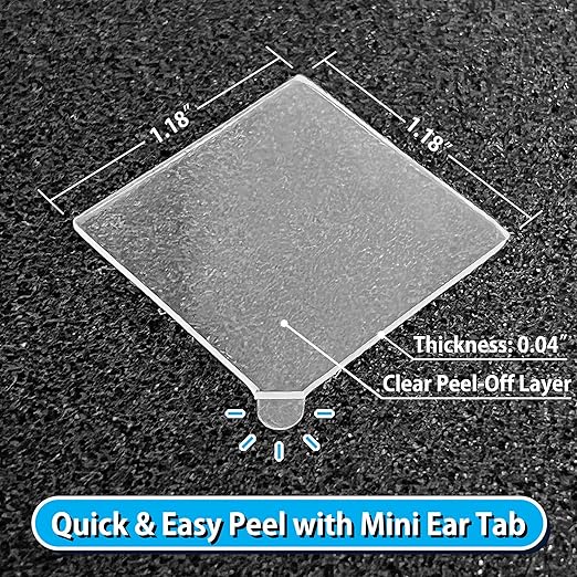 FOROOMACO 300 Pack Mini Ear Double-Sided Mounting Tape Square Heavy Duty - Image 2