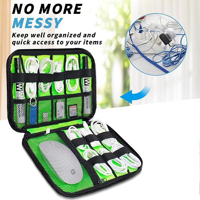 Electronics Organizer, Portable Cable Organizer Bags, Travel Electronic - Image 4