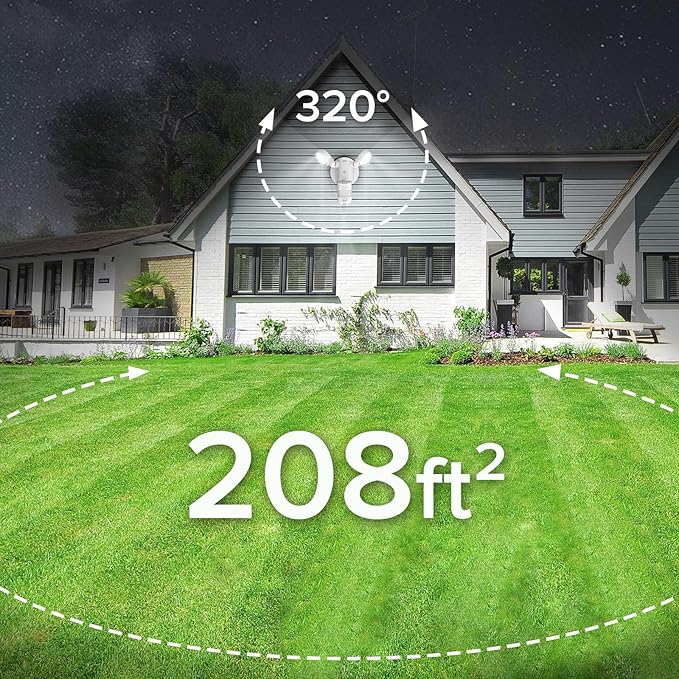 SANSI Upgraded 25W Motion Sensor Outdoor Lights 3000LM Flood Lights Outdoor - Image 2