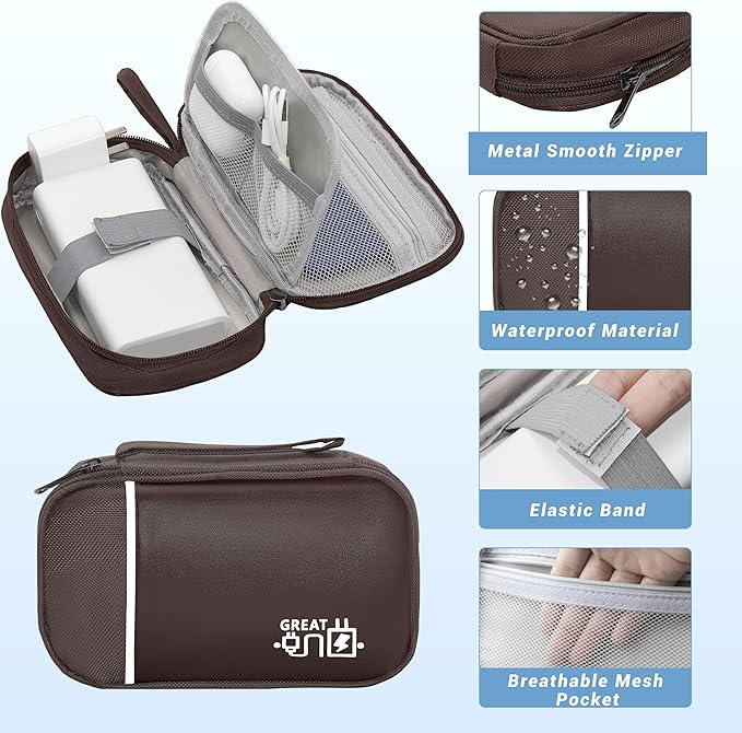 Electronics Organizer, Travel Cord Organizer Pouch, Portable Cable Organizer - Image 3