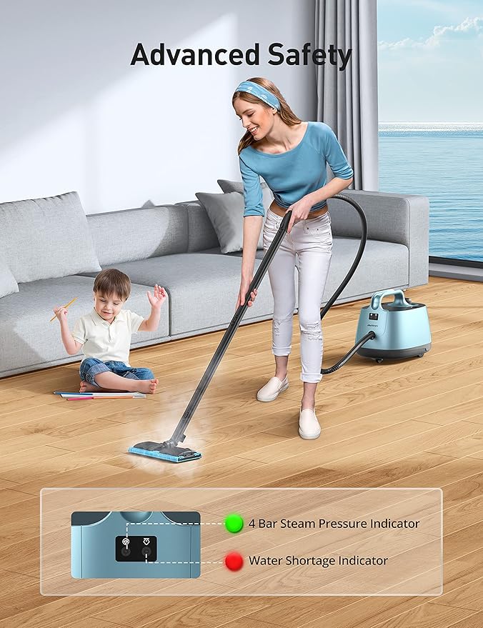 Aspiron Steam Cleaner, 293°F 58 PSI Powerful Multipurpose Handheld Steam Mop - Image 7