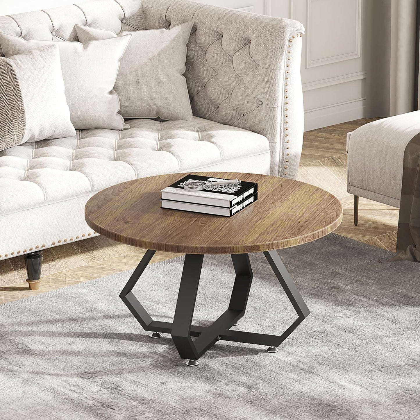 Coffee Table Legs 16 inch, Metal Table Legs Diamond Shape Black Industrial Modern Bench Chair Base Furniture Legs Desk Leg (Black)