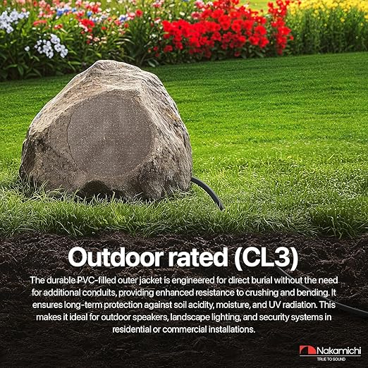 Nakamichi 12/2 in-Wall & Direct Burial Oxygen-Free Copper 2-Conductor Speaker - Image 6