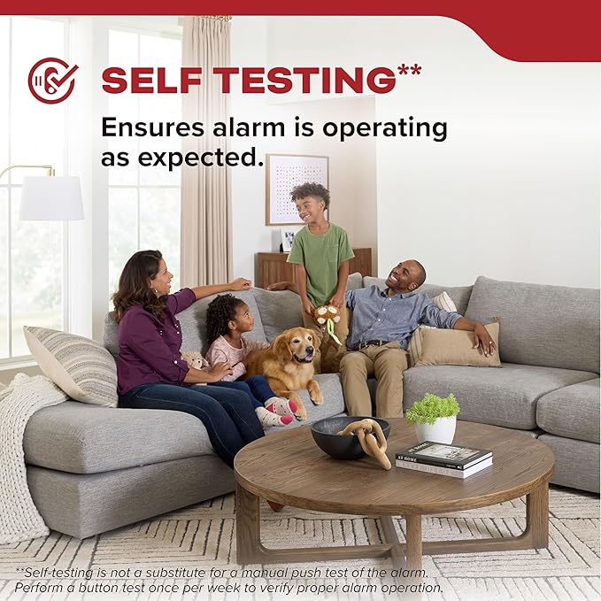 Kidde Smoke Detector for Home, 10-Year Battery Powered, Voice Alerts, LED Light - Image 7