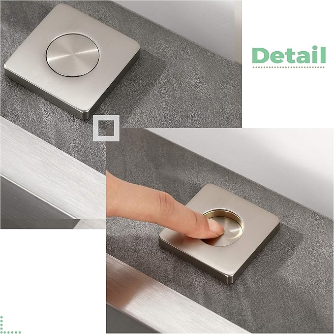 KANARY ALL Brass Square Air Switch Button - Image 2