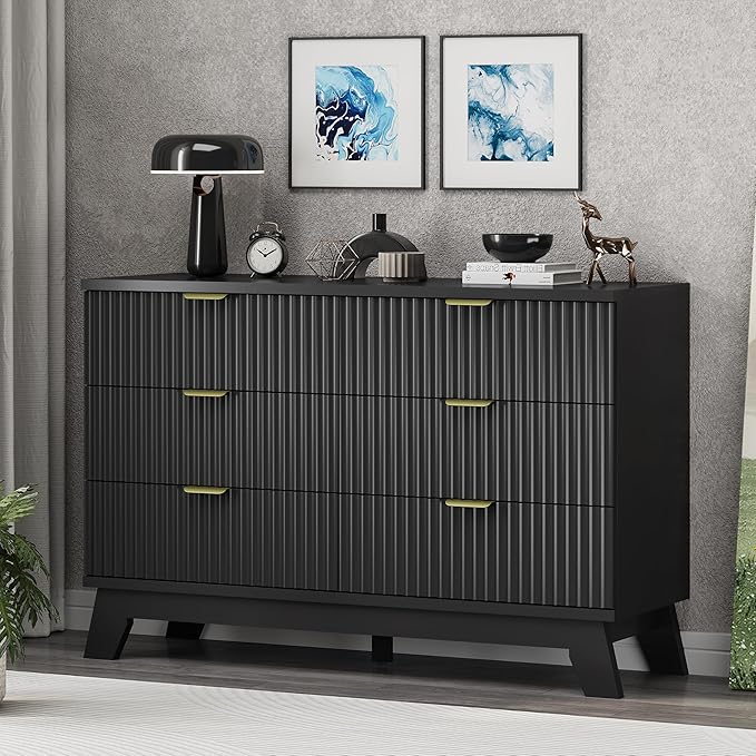 Xixini Fluted Dresser for Bedroom - Image 4