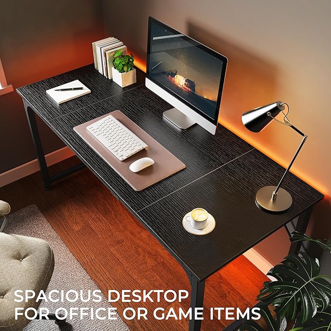 Huuger Modern Simple Office Desk, 63 Inch, Gaming & Writing Desk - Image 6