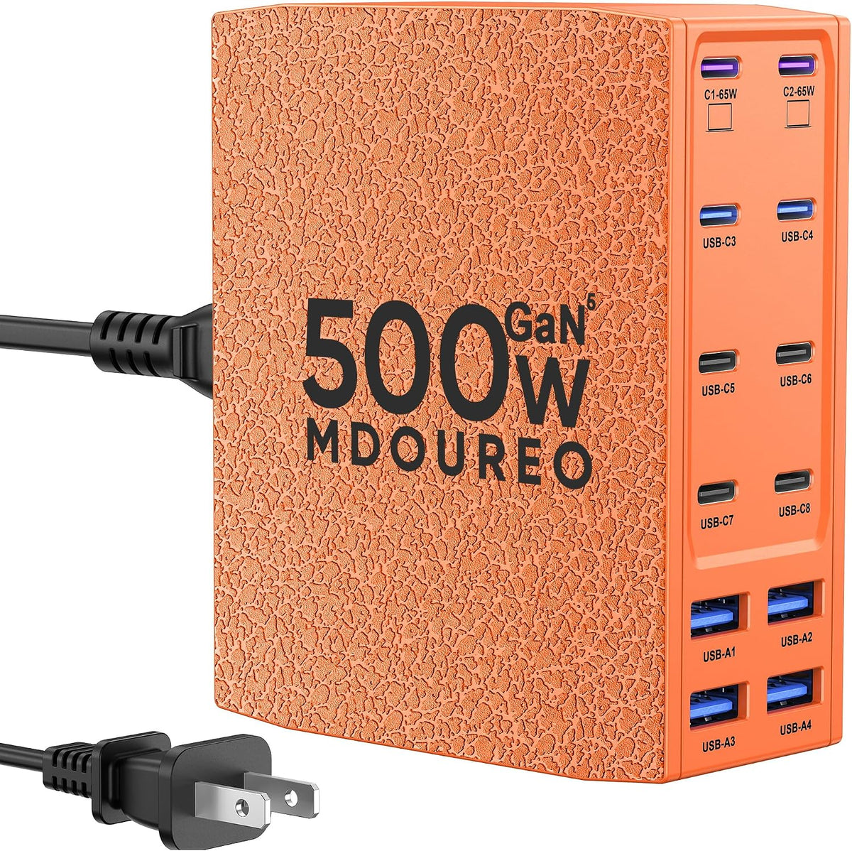 500W USB C Charger Block, 12-Port USB C Charging Station