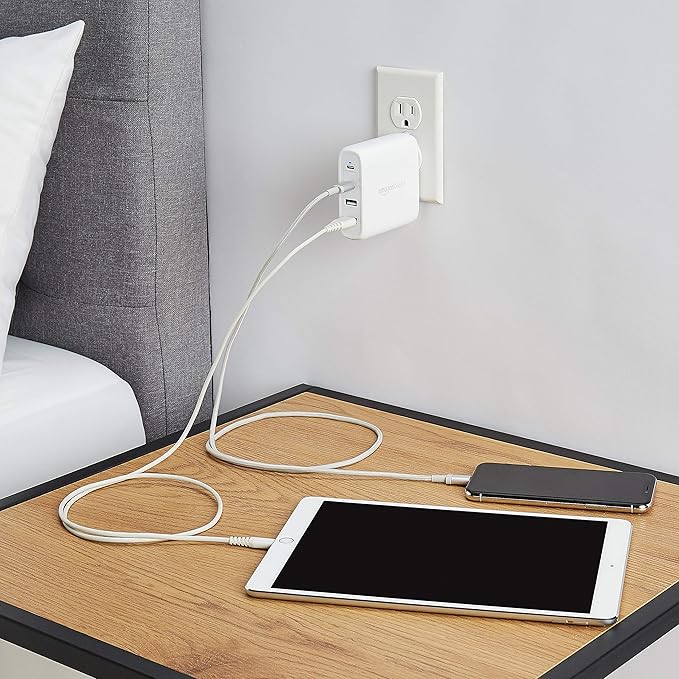 Amazon Basics 100W Four-Port GaN Wall Charger w/ 2 USB-C & 2 USB-A Ports w/PD - Image 7