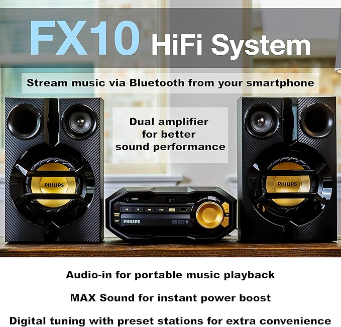 PHILIPS FX10 Bluetooth Stereo System - Image 3