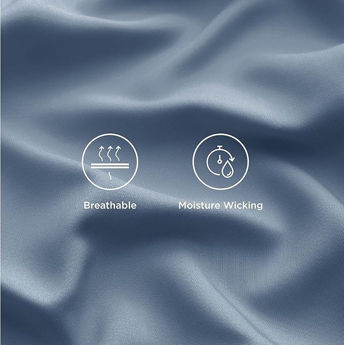 Bedsure Cooling Sheets Twin, Rayon Derived from Bamboo, Breathable & Soft Twin - Image 4
