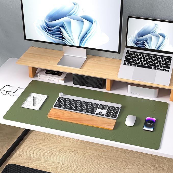 Aothia Desk Protector Mat, Mouse Pad, Non-Slip Waterproof PU Leather Desk - Image 8