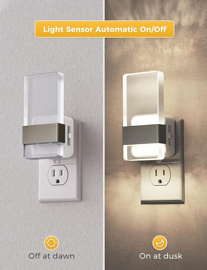 L LOHAS LED Night Light, Night Lights Plug Into Wall, 2 Pack Decorative - Image 2