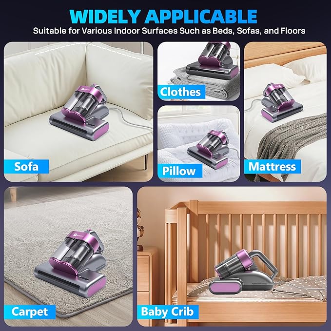 Beroya Mattress Vacuum Cleaner UVC 253.7nm Light - Image 9