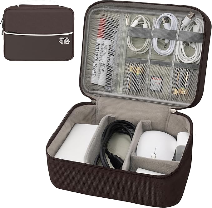 Electronics Organizer, Travel Cord Organizer Pouch, Portable Cable Organizer by Miavers