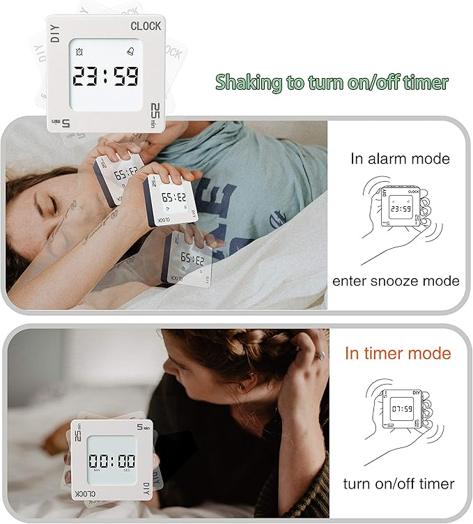 Timer, Creative Shaking Alarm Clock, 25 and Any Minute Time Management Device - Image 2