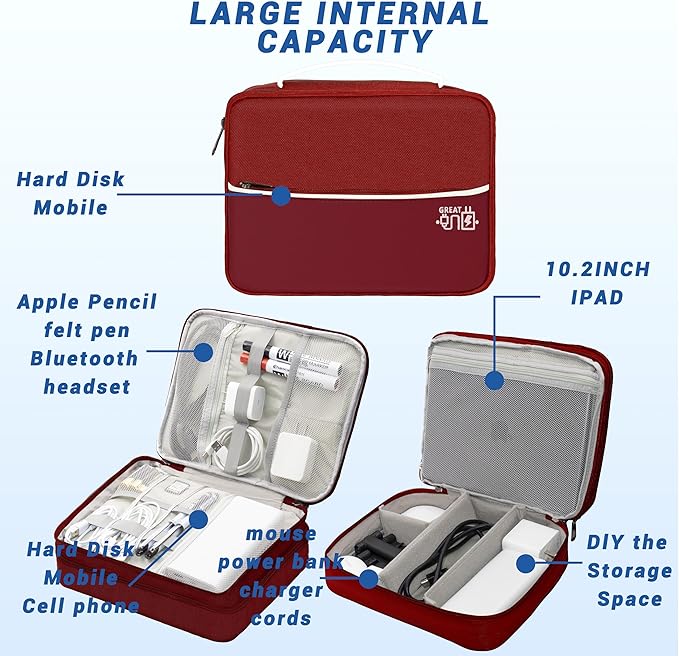 Electronics Organizer, Travel Cord Organizer Pouch, Portable Cable Organizer - Image 5
