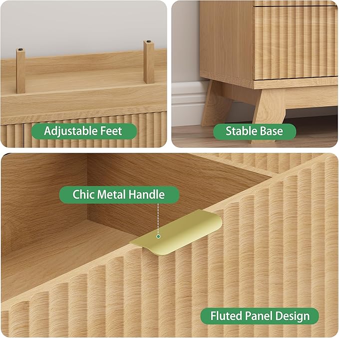 Fluted Dresser for Bedroom - Image 6