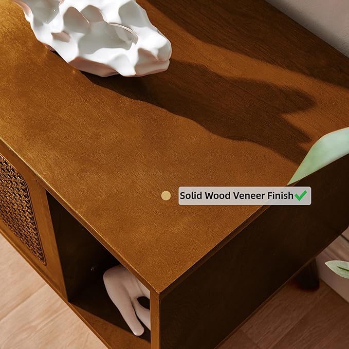LKTART 68 Inch Mid Century Modern TV Stand - Image 6
