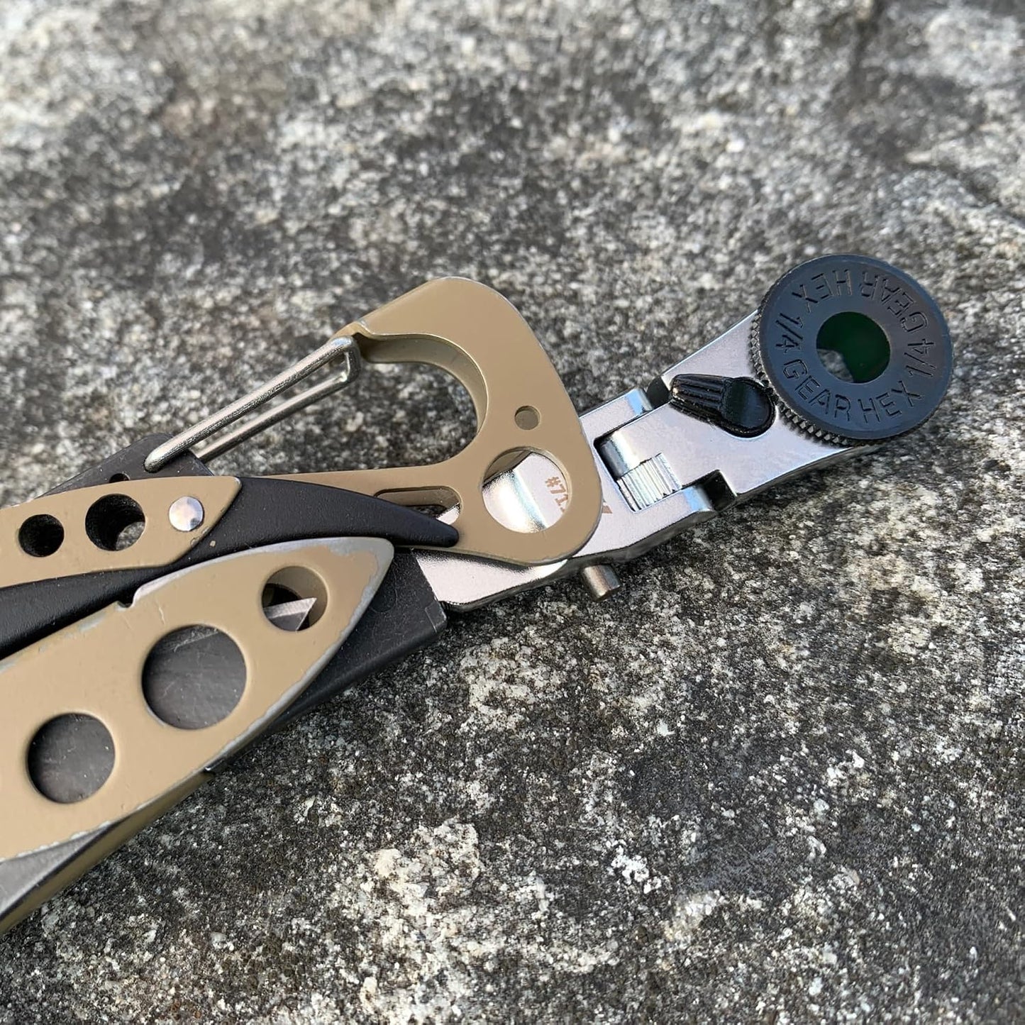 711L Flat End Flex Head EDC Ratchet Wrench - Screwdriver Accessory Compatible with Multitools' Flat Bit Adapters