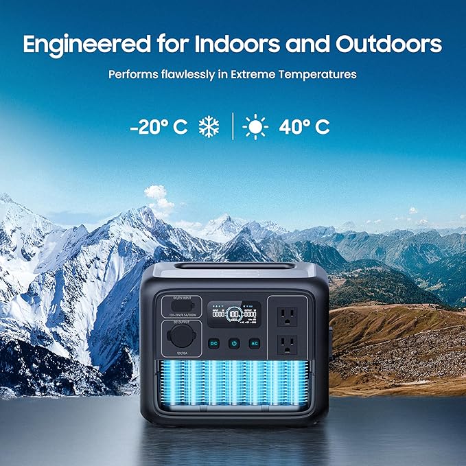 DECOMIL LFP700 Portable Power Station, 504Wh LiFePO4 Battery, 700W AC Output - Image 4