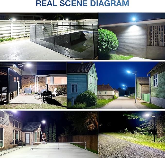 OKPRO 10000W Solar Street Light, Super Bright LED Beads Solar Lights Outdoor - Image 9