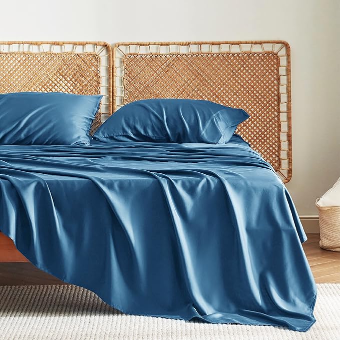 Bedsure Cooling Sheets Twin XL, Rayon Derived from Bamboo, Breathable & Soft - Image 2