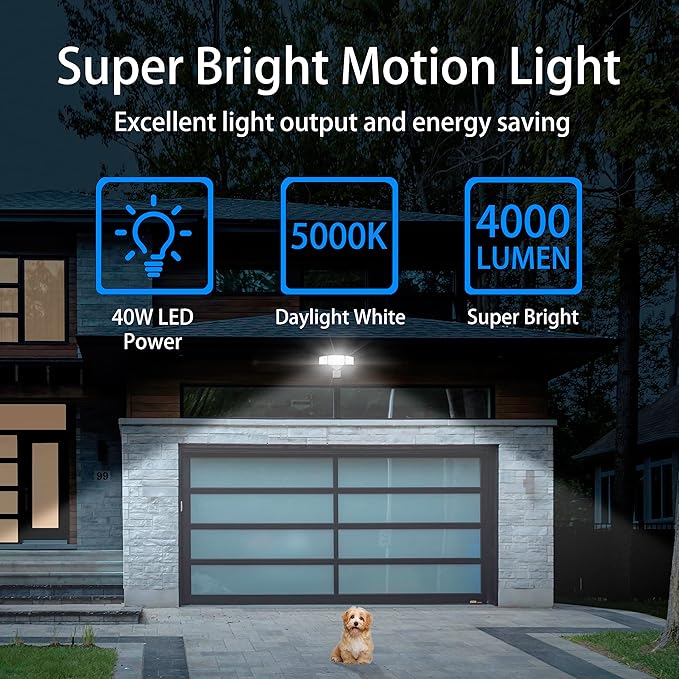 AWSENS 40W LED Security Lights Motion Sensor Light Outdoor, 180 Degree - Image 7