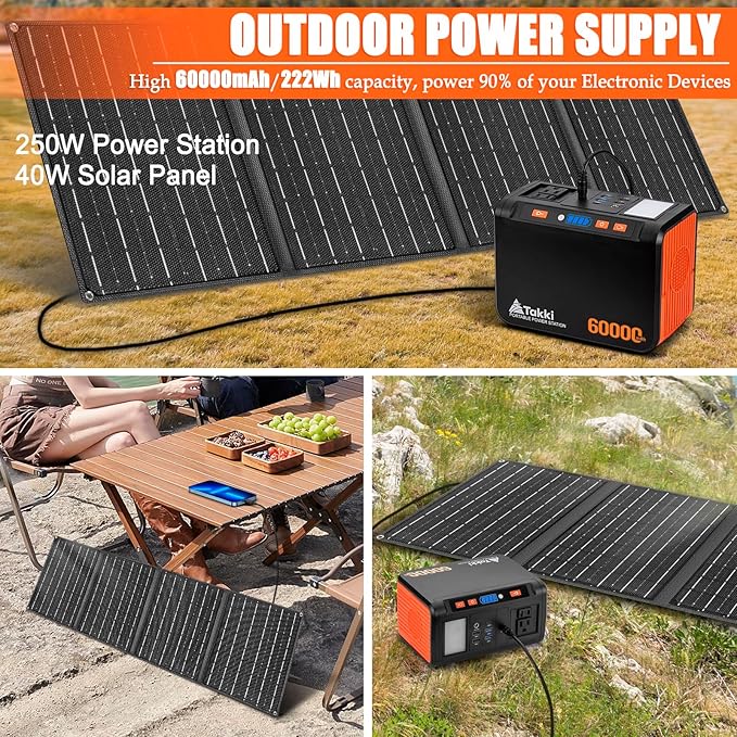 Takki Solar Generator 250W Portable Power Station - Image 4