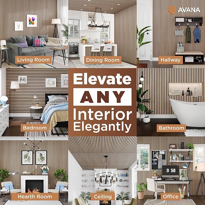 Avana Acoustic Wood Wall Panels – 94.4 X 12.6 Inch White Oak Acoustic Panels 4 - Image 3