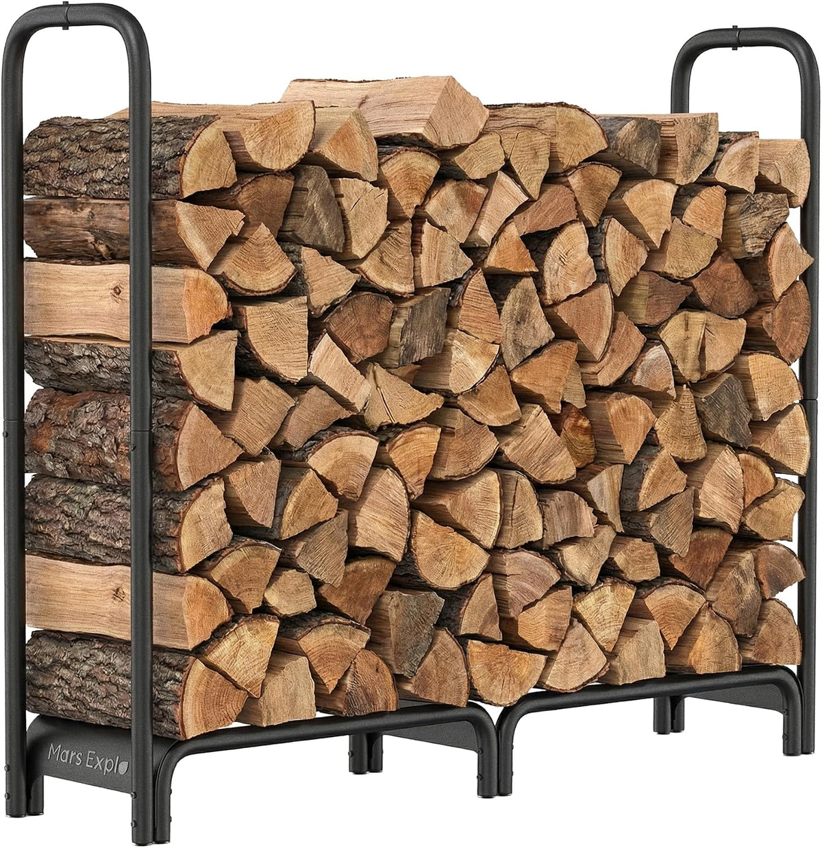 firewood rack，4ft heavy duty fire wood storage racks, main product view