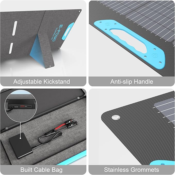 110W Portable Solar Panel for Power Station, 23.5% High Efficiency ETFE - Image 8