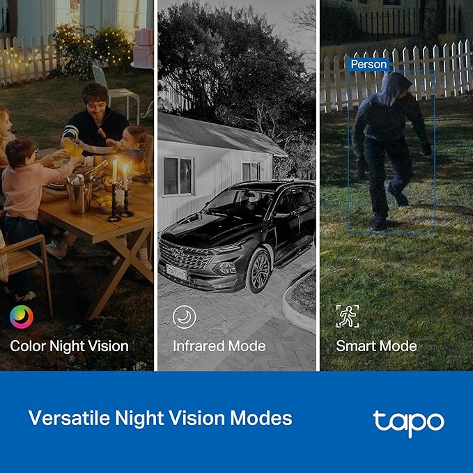 Tapo 2K Indoor/Outdoor Pan/Tilt Wired Security Camera - Image 9