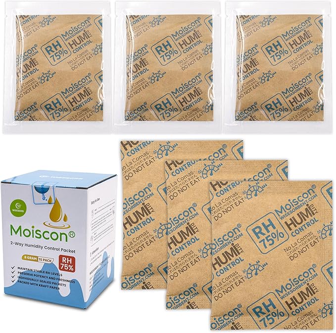 Wisesorb 75% RH 8 Gram Two-Way Humidity Control Packs by Wisesorb