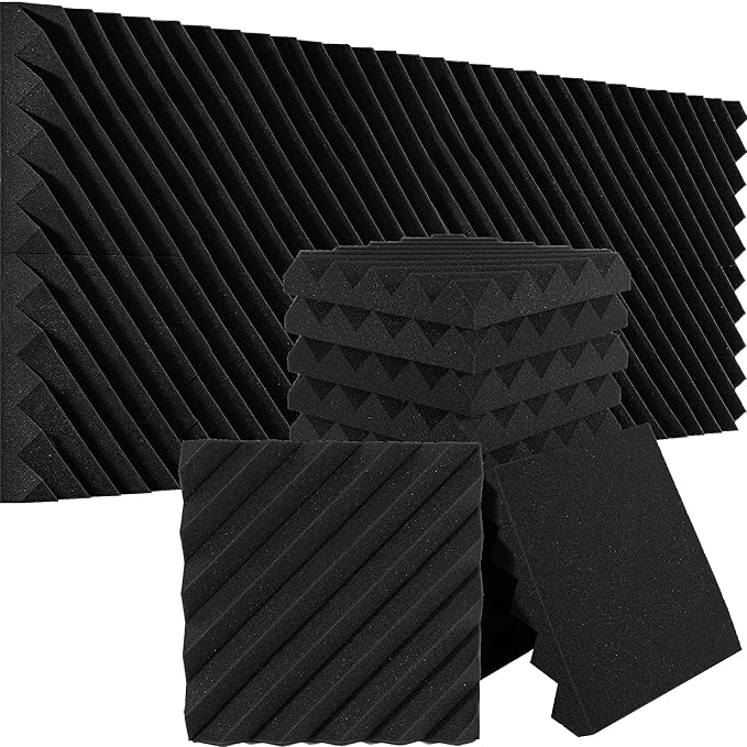 Foroomaco 12 Pack Sound Proof Foam Panels by Foroomaco-ForRoomAcoustics